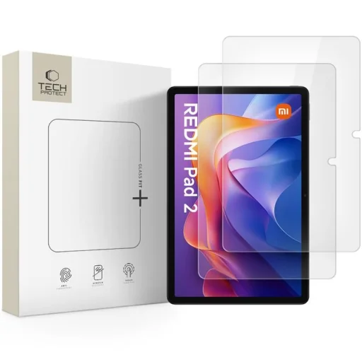 Edzett üveg Tech-protect Glass Fit+ 2-pack Xiaomi Redmi Pad 2 / SE 11.0 Átlátszó üvegfólia - 1