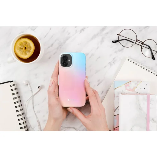 FORCELL F-PROTECT Mirage, katonai tesztelt tok MagSafe kompatibilis IPHONE 15 PRO MAX-ra rózsaszínkék tok - 12