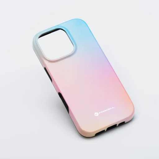 FORCELL F-PROTECT Mirage, katonai tesztelt tok MagSafe kompatibilis IPHONE 15 PRO MAX-ra rózsaszínkék tok - 8