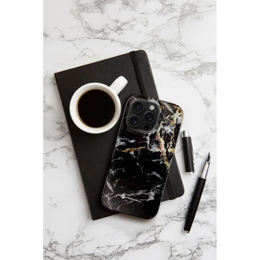 FORCELL F-PROTECT Mirage, Katonai ejtésteszten átesett tok MagSafe kompatibilitással IPHONE 15 PRO MAX fekete márvány tok - 9