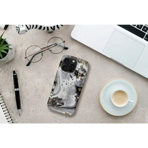 FORCELL F-PROTECT Mirage, katonai ejtéstesztelt tok, kompatibilis a MagSafe-fel IPHONE 15 PRO MAX készülékhez, ezüst köd - 12