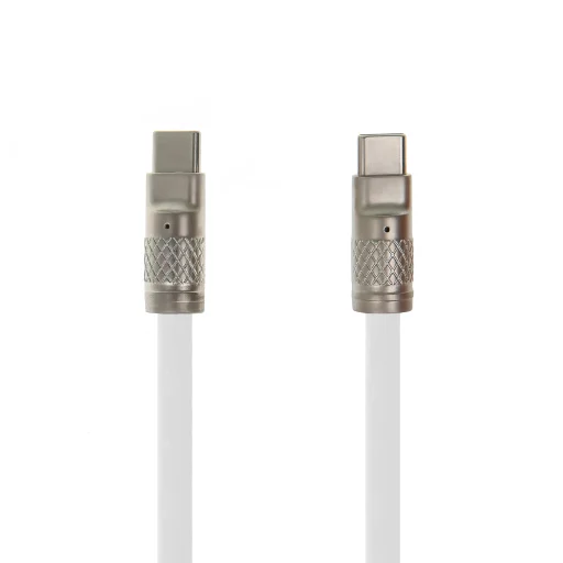 Setty Zink kábel USB-C - USB-C 1,2 m 60W KZC-C-1.2600 fehér - 1