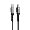 FORCELL F-ENERGY C263 kábel Type C - Type C QC4.0 PD 5A 240W Cafule 0,25 m fekete - 2