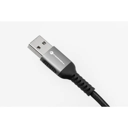 FORCELL F-ENERGY C257 Lightning USB kábel 2,4A 12W Cafule 0,25 m fekete - 3