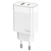 JELLICO hálózati töltő C107 GaN PD 45W 1xUSB-C + 1xUSB QC3.0 Fehér - 4