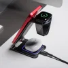 3in1 Apple Watch és Samsung Watch kompatibilis szürke töltőállomás Forcell F-ENERGY Simply Charge thumbnail