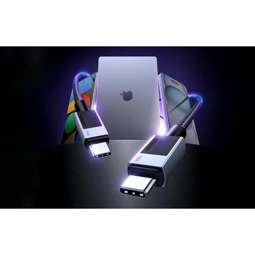 Ugreen L512 USB-C - USB-C kábel, 100W, 5A, 2m (fekete) - 2