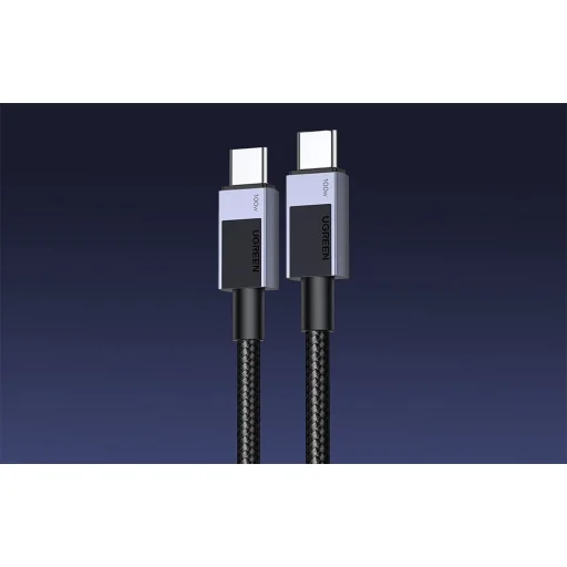 Ugreen L512 USB-C - USB-C kábel, 100W, 5A, 2m (fekete) - 4