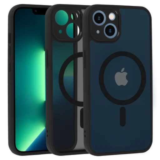 iPhone 13 čierny Full Matte Mag kryt - 1