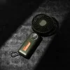 Techsuit - Prémium Mini Kézi Ventilátor (Z8) - LED Digitális Kijelzővel, USB-C Újratölthető, 3 Szélerősség, 2A, 3600mAh - Bézs thumbnail
