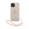 Guess PU 4G Metal Logo Strap tok iPhone 15 pink