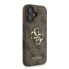  iPhone 16 Barna Guess PU 4G Metal Logo Strap tok thumbnail