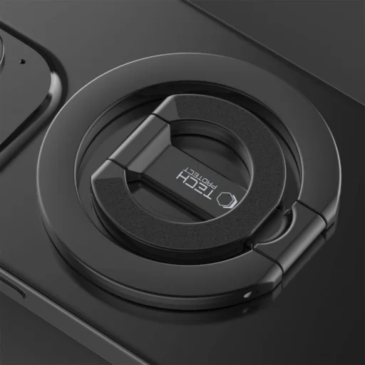  Mágneses MagSafe telefon gyűrű fekete Tech-protect MMR400 - 3