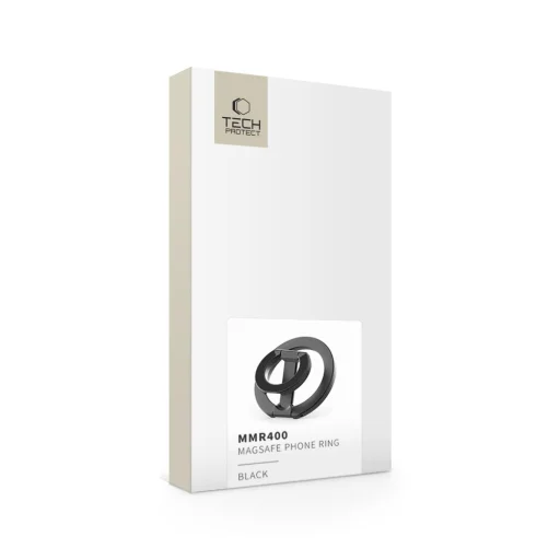 Mágneses MagSafe telefon gyűrű fekete Tech-protect MMR400 - 4