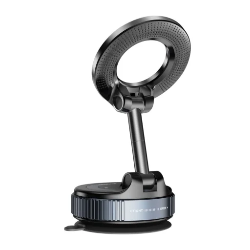 Tech-protect N60 Mágneses Magsafe Szélvédőre és Műszerfalra szerelhető autós tartó Fekete - 3