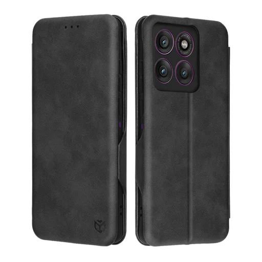  Techsuit - Biztonságos Pénztárca Plusz - Motorola Edge 60 Pro - Fekete tok - 1