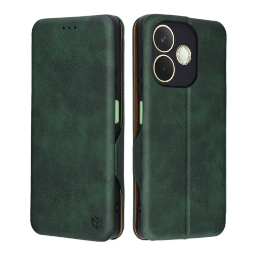  Techsuit - Biztonságos Pénztárca Plusz - Oppo A5 Pro 4G / A5 Pro 5G - Zöld tok - 1