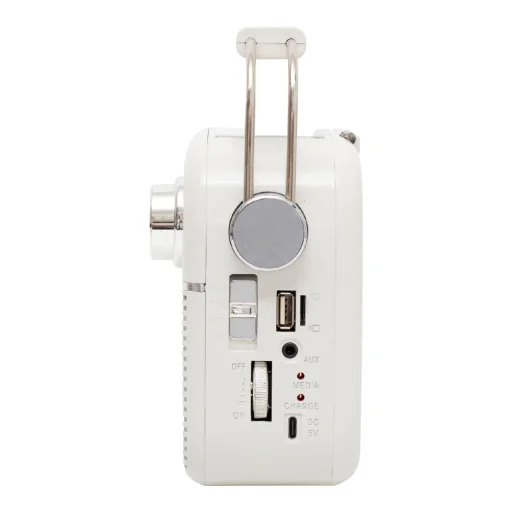 SAL RPR9 napelemes rádió multimédia lejátszóval, FM-AM-SW rádió, Bluetooth, USB és microSD csatlakozás, beépített akkumulátor - 3