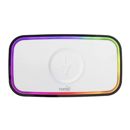 HOME LTCR06 multimédia lejátszó és ébresztőóra, 2x5 Watt, Qi telefontöltés, Bluetooth TWS, FM rádió, LED kijelző, beépített akkumulátor - 4