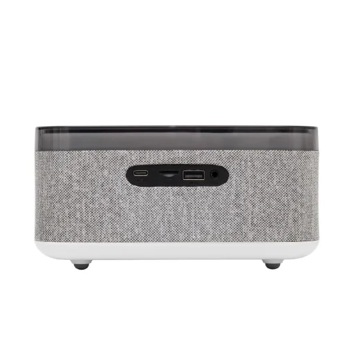 HOME LTCR06 multimédia lejátszó és ébresztőóra, 2x5 Watt, Qi telefontöltés, Bluetooth TWS, FM rádió, LED kijelző, beépített akkumulátor - 3