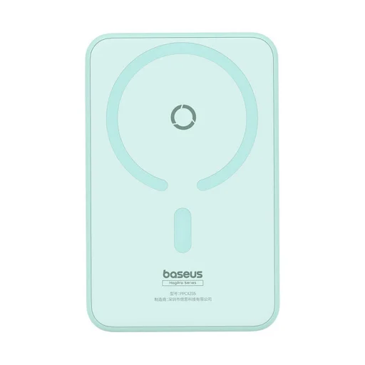 Baseus MagPro Mágneses Powerbank, 5000mAh, 20W, MagSafe (menta) - 2