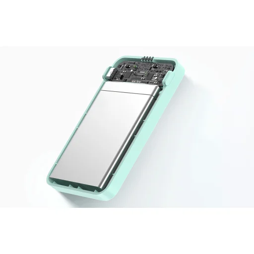 Baseus MagPro Mágneses Powerbank, 5000mAh, 20W, MagSafe (menta) - 14