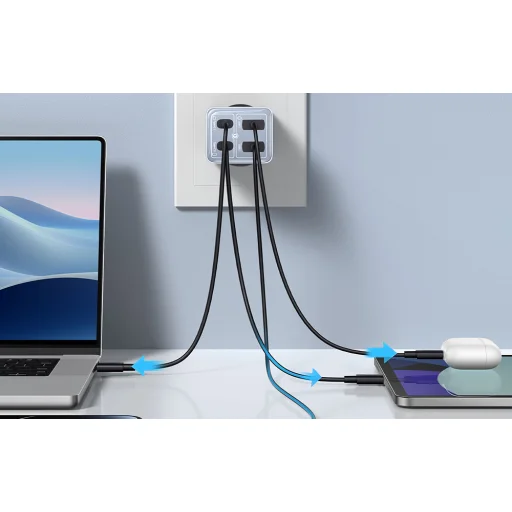 Baseus GAN6 Pro gyorstöltő, 2xUSB-C + 2xUSB, 65W - 14