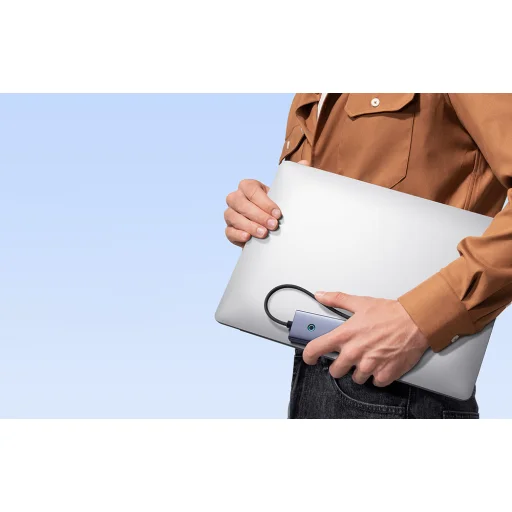 Baseus UltraJoy Series Lite 4-Port hub, USB - 4xUSB 3.0, USB-C 5V (szürke) - 14