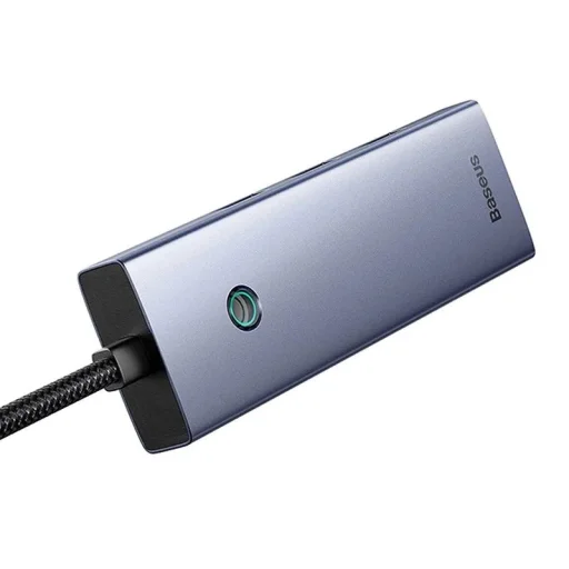 Baseus UltraJoy Series Lite 4-Port hub, USB - 4xUSB 3.0, USB-C 5V (szürke) - 5