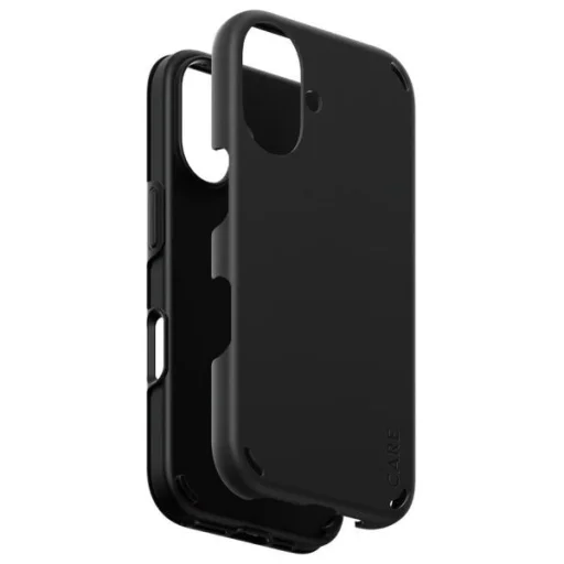 CARE by PanzerGlass Feature Double Defense iPhone 16 tok - Fekete - 2