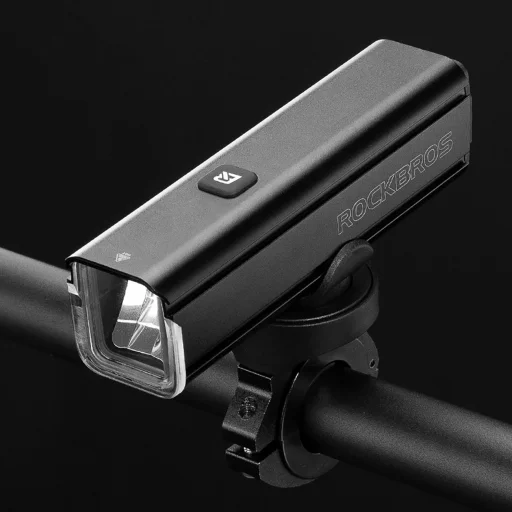 Rockbros 24610002001 kerékpár első lámpa 1000 lm + USB-C - USB-A kábel - fekete - 9