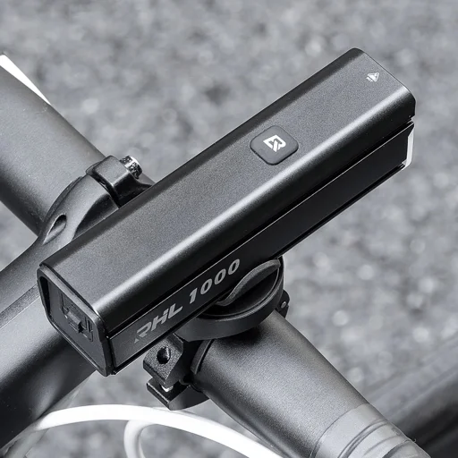 Rockbros 24610002001 kerékpár első lámpa 1000 lm + USB-C - USB-A kábel - fekete - 11