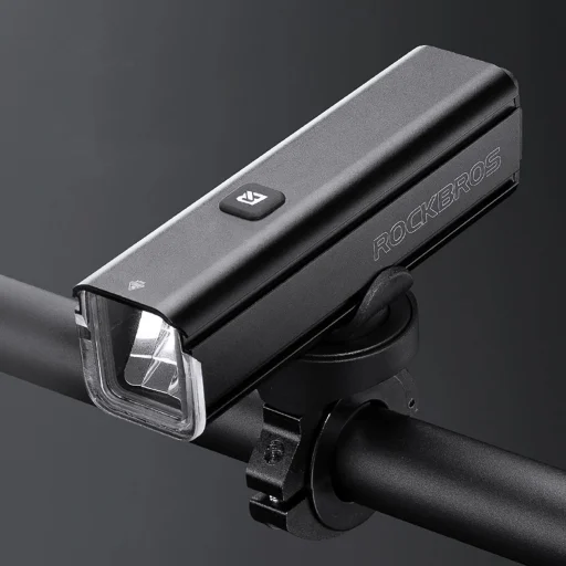 Rockbros 24610002001 kerékpár első lámpa 1000 lm + USB-C - USB-A kábel - fekete - 14