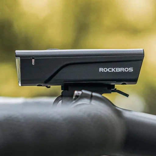 Rockbros 24510003001 első kerékpárlámpa 260 lm + USB-C - USB-A kábel - fekete - 3