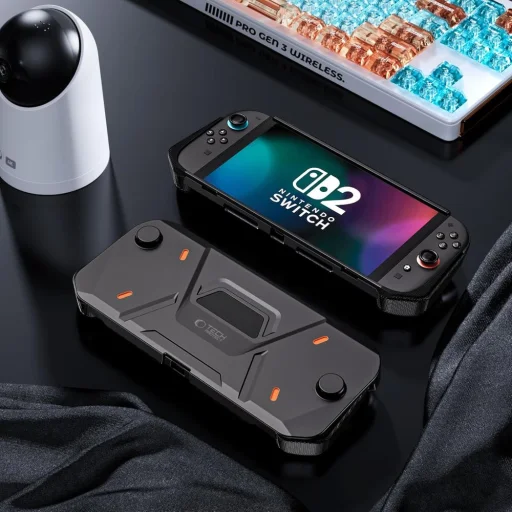 Tech-protect Carbonox Nintendo Switch 2 Fekete tok - 11