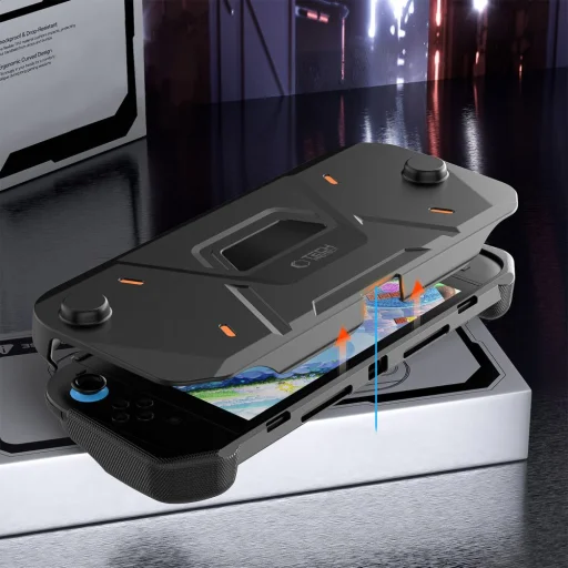 Tech-protect Carbonox Nintendo Switch 2 Fekete tok - 5