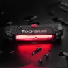 Rockbros A54BK Hátsó Bicikli Lámpa + Micro USB - USB-A Kábel - Fekete - 5