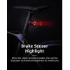 Rockbros Q3 Hátsó Kerékpárlámpa Intelligens Megállási Rendszerrel - Fekete thumbnail
