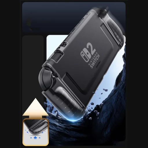 Nintendo Switch 2 Deres Fekete Supcase Crystal tok - 4
