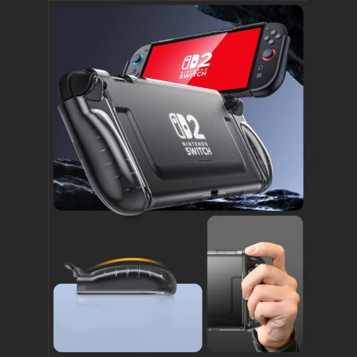  Nintendo Switch 2 Deres Fekete Supcase Crystal tok - 5
