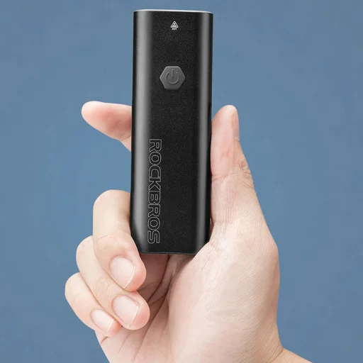 Rockbros 24310006001 első biciklilámpa 400 lm + micro USB kábel - USB-A - fekete - 17