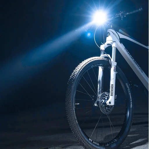 Rockbros 24310006001 első biciklilámpa 400 lm + micro USB kábel - USB-A - fekete - 18