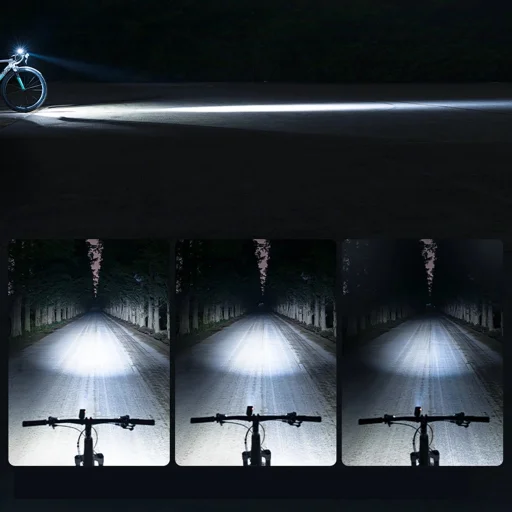 Rockbros 24310006001 első biciklilámpa 400 lm + micro USB kábel - USB-A - fekete - 19