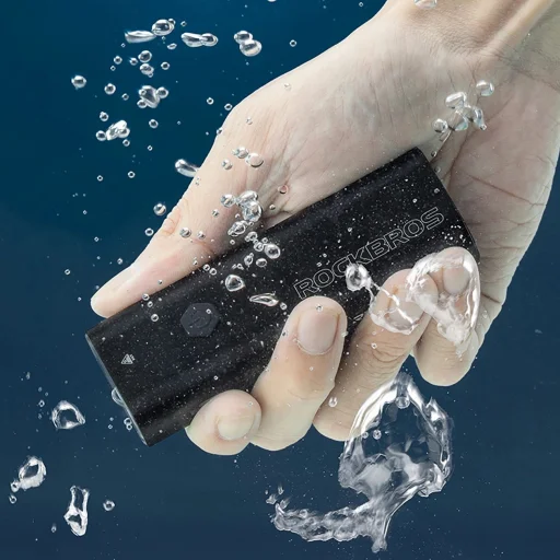 Rockbros 24310006001 első biciklilámpa 400 lm + micro USB kábel - USB-A - fekete - 12