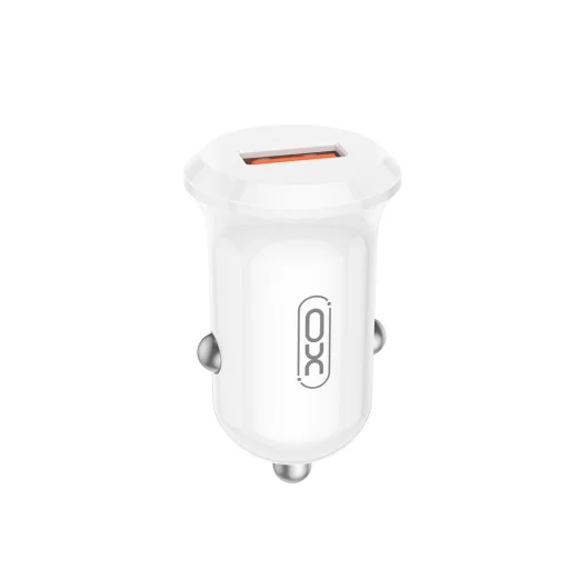 XO autós töltő CC68 18W QC 1x USB fehér - 1
