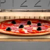 HOME HGPZ02 elektromos pizzakemence, 2000W, max. 380 °C, IPX4 védelem, 33x33 cm sütési felület, 1,5 cm-es Cordierite pizzakő, rozsdamentes ajtó thumbnail