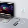 USB-C 6 az 1-ben Hub Wozinsky WHBC10Y4S Multifunkcionális, Alumínium, 25 cm Kábellel - Szürke thumbnail