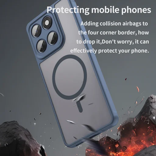  Techsuit - HaloFrost II MagSafe - Motorola Edge 60 / 60 Fusion - Tengerészkék tok - 4