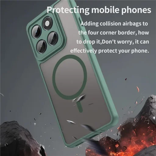  Techsuit - HaloFrost II MagSafe - Motorola Edge 60 Pro - Zöld tok - 4