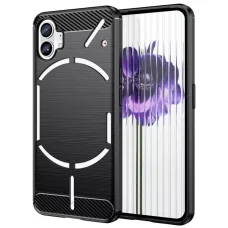  Techsuit - Karbon Szilikon - Nothing Phone (1) - Fekete tok